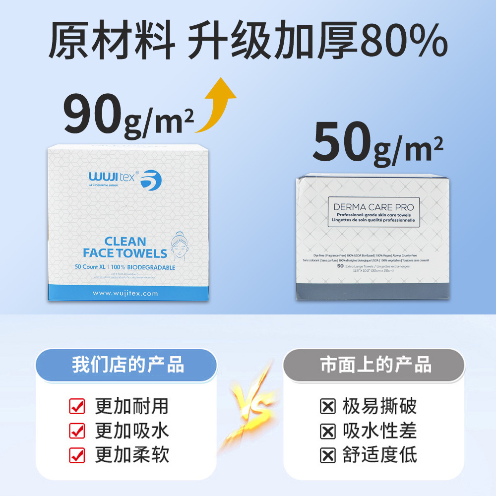 跨境盒装棉柔巾