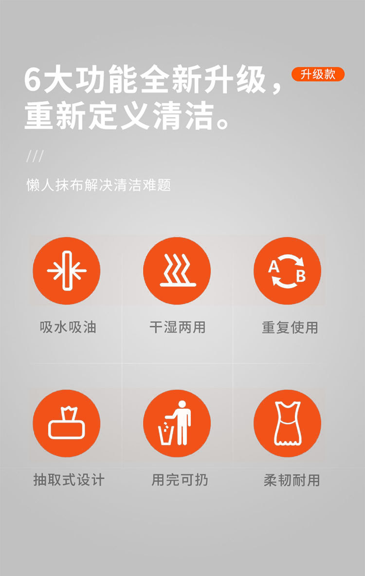 一次性家用抽取式抹布